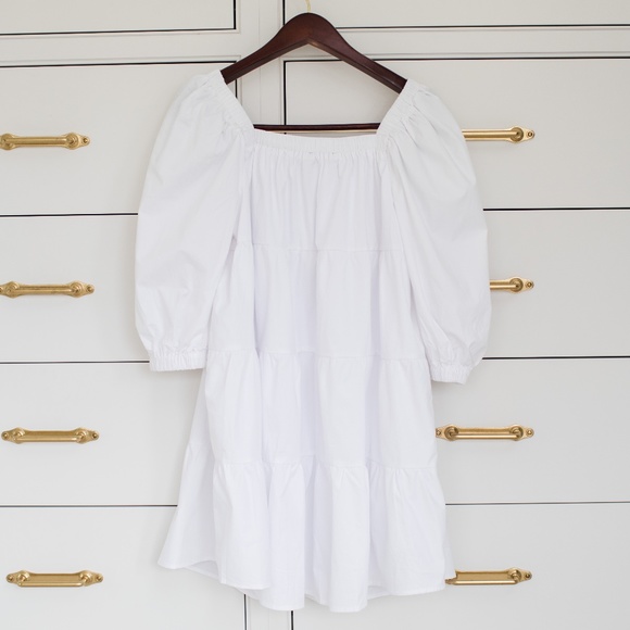 Tuckernuck Pomander Place White Halile Tiered Dress Size Small NWOT - Picture 9 of 12